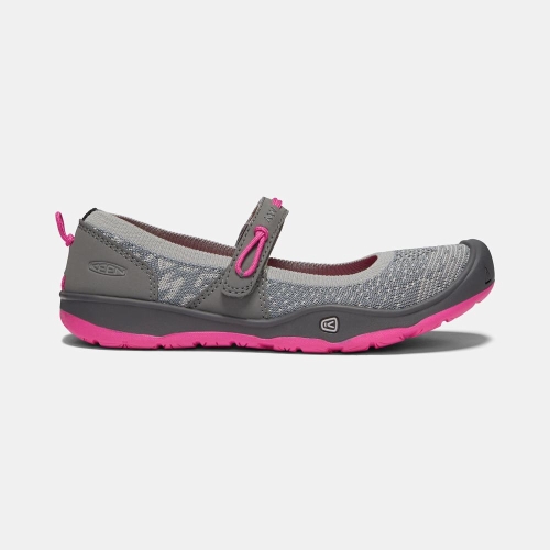 Chaussures Keen Soldes | Mary Jane Keen Moxie Enfant Grise Fushia (FRJ103726)